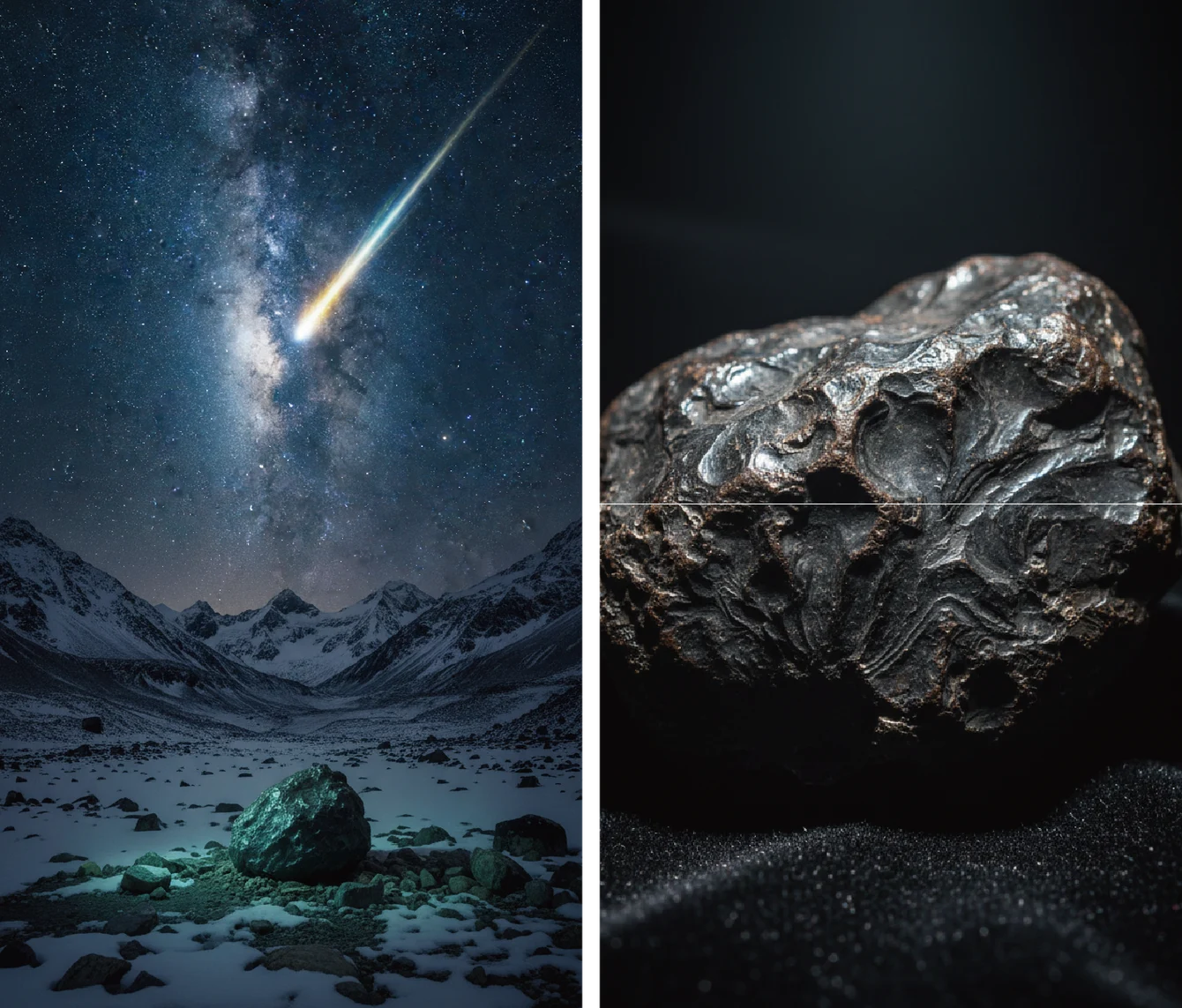 According to legend, the earliest iron did not originate from ore veins, but from the sky.
