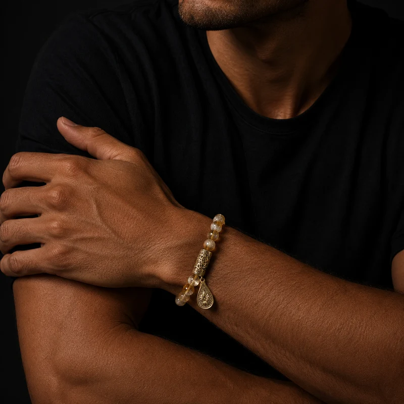 Himalayan Solar Abundance Citrine Crystal Bracelet