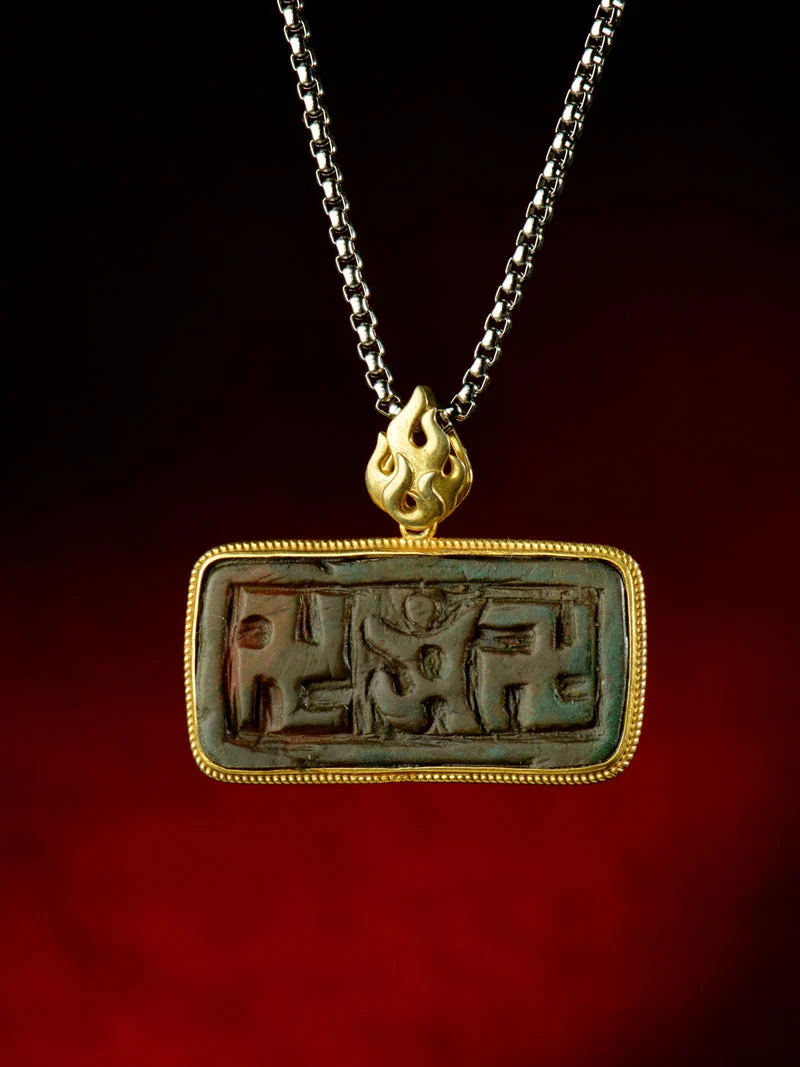 Six-Syllable Mantra Manji Thokcha Necklace