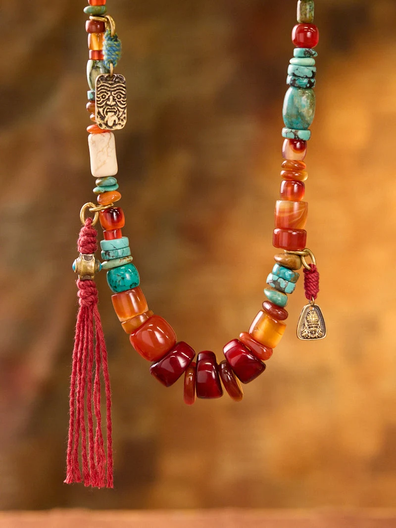 Inner Sanctuary ZakiRam Turquoise Agate Necklace