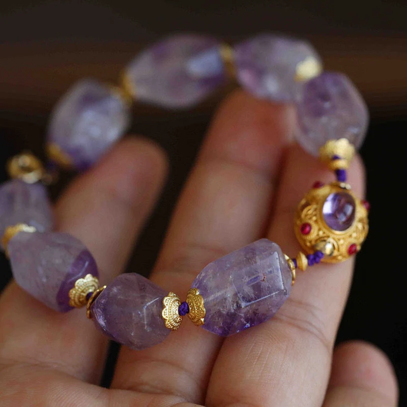 Regal Wealth Realm Amethyst Bracelet