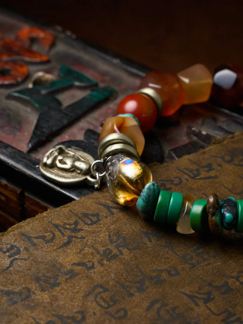 Jokhang Temple · Wisdom Protection Shakyamuni Turquoise Bracelet