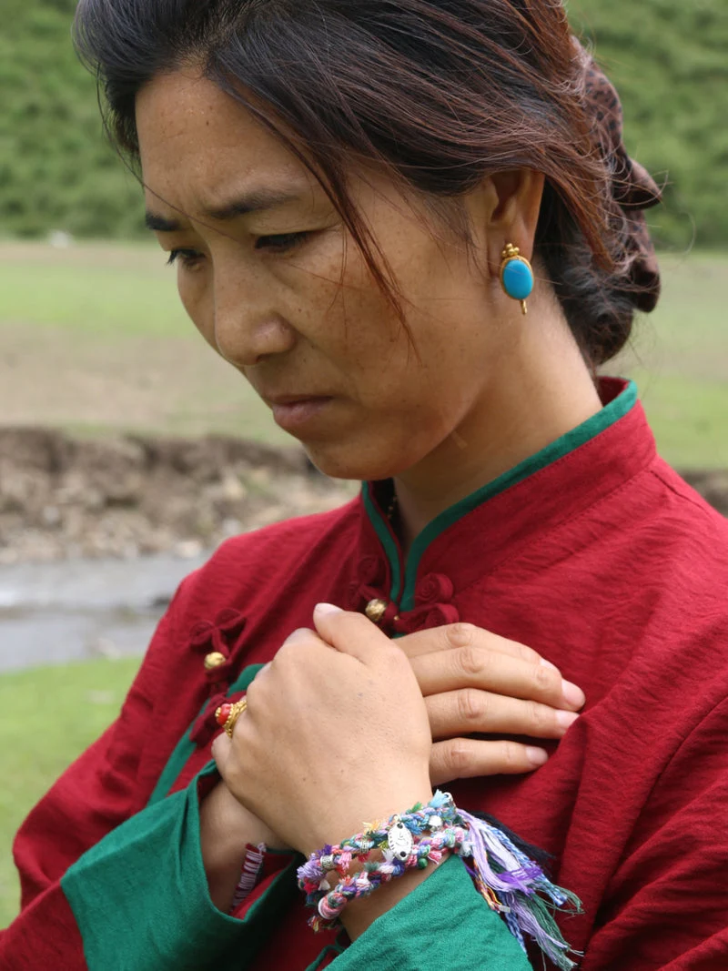 Blessing Flame Handwoven Cotton Bracelet