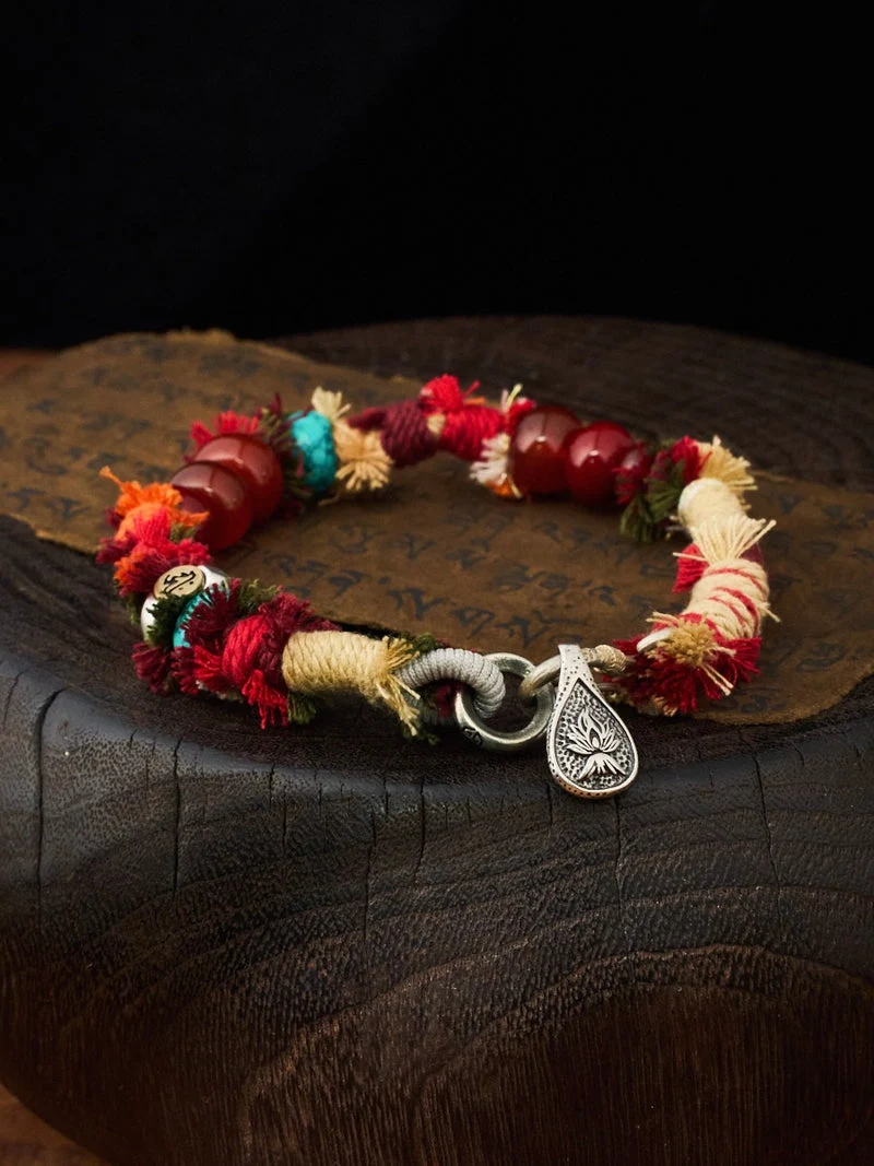 Dog & Pig Zodiac Guardian Tibetan Handwoven Bracelet